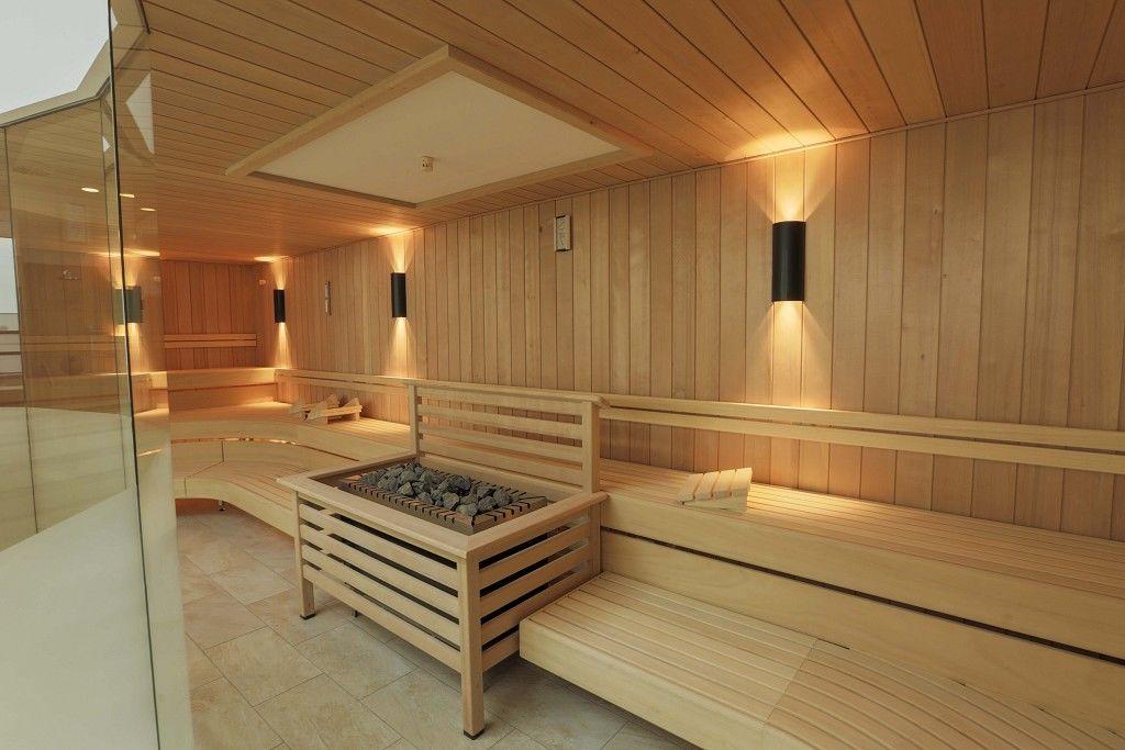Water poured on sauna stones